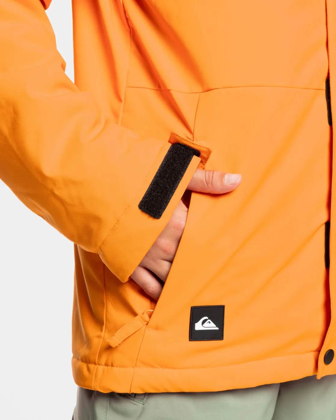 Quiksilver Snow Jackets>Boys 8-16 Mission Solid Insulated Snow Jacket ORANGEPEPPER