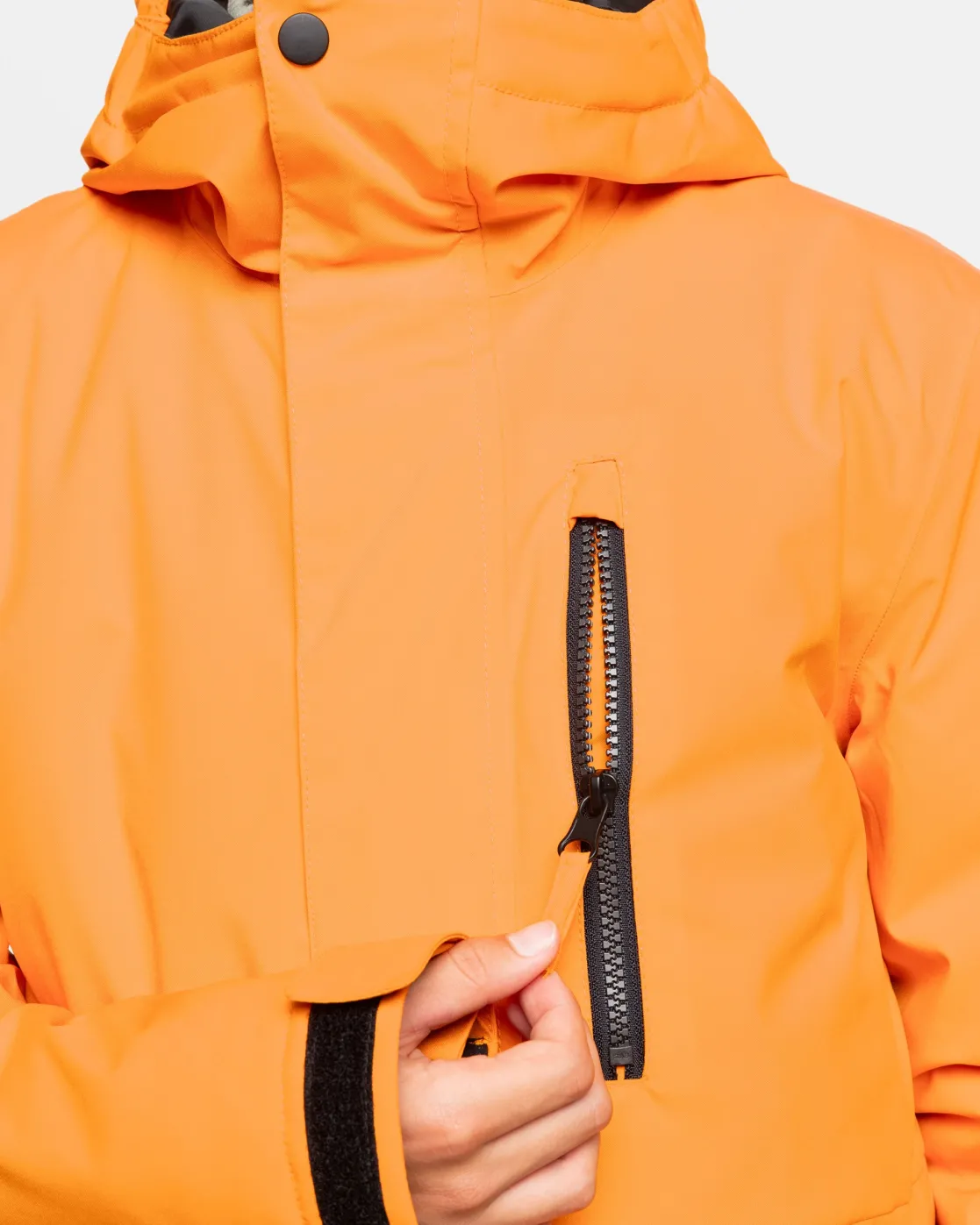 Quiksilver Snow Jackets>Boys 8-16 Mission Solid Insulated Snow Jacket ORANGEPEPPER