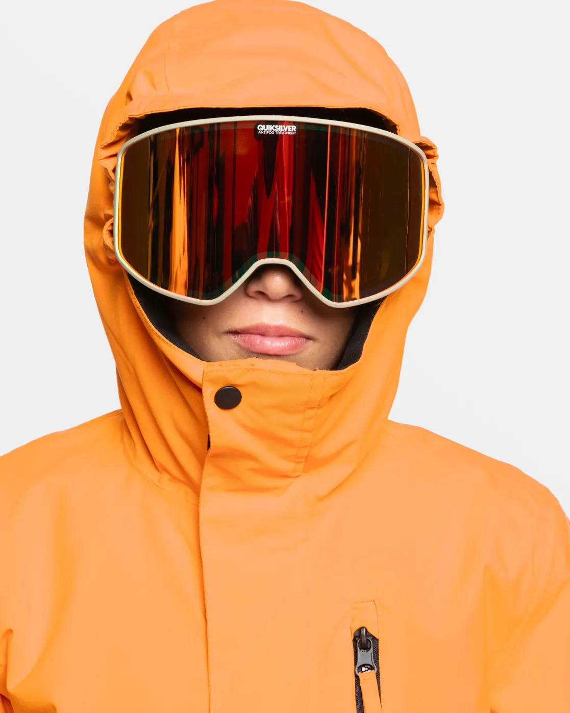 Quiksilver Snow Jackets>Boys 8-16 Mission Solid Insulated Snow Jacket ORANGEPEPPER