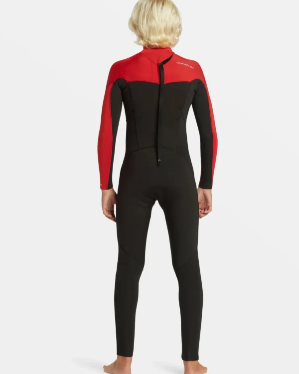 Quiksilver Wetsuits>Boys 8-16 4/3mm Everyday Sessions Chest Zip Wetsuit HIGHRISKRED