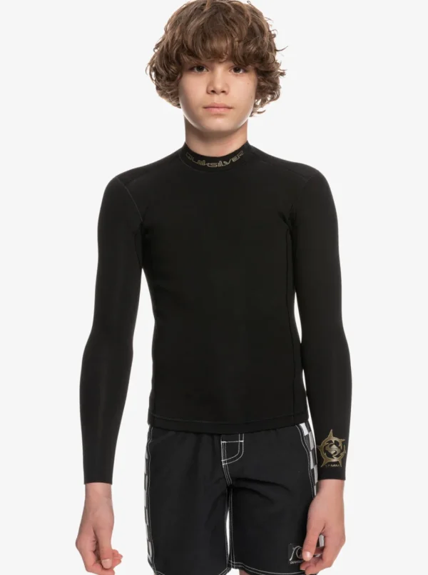 Quiksilver Wetsuits>Boys 8-16 1.5mm Everyday Sessions Wetsuit Jacket BLACK