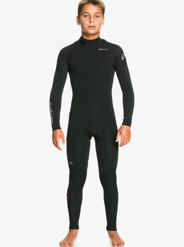 Quiksilver Wetsuits | Boys Gifts>Boys 8-16 4/3mm Everyday Sessions Back Zip Wetsuit BLACK