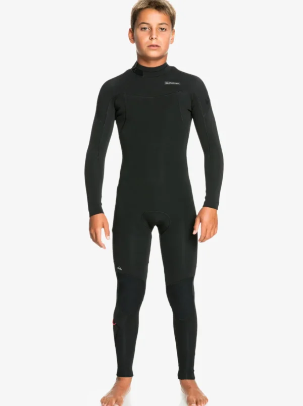 Quiksilver Wetsuits>Boys 8-16 4/3mm Everyday Sessions Back Zip Fullsuit BLACK