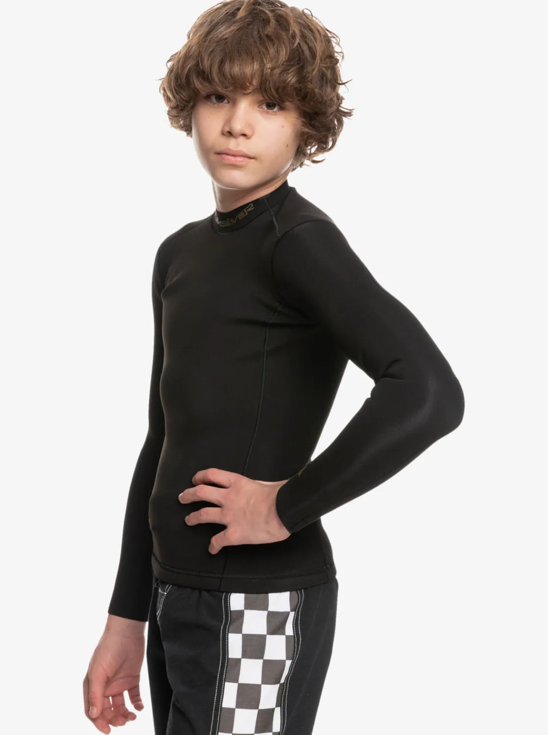 Quiksilver Wetsuits>Boys 8-16 1.5mm Everyday Sessions Wetsuit Jacket BLACK