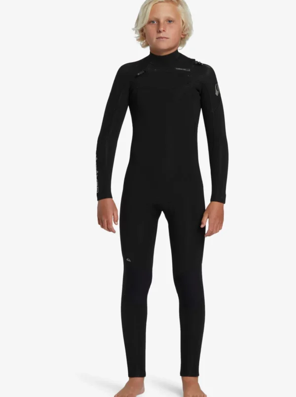 Quiksilver Wetsuits>Boys 8-16 4/3mm Prologue Back Zip Wetsuit BLACK