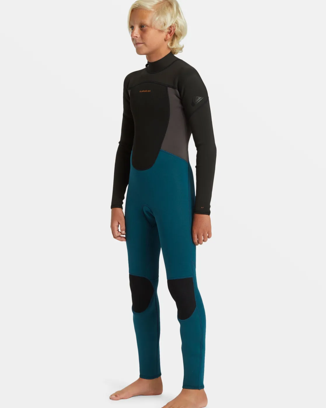Quiksilver Wetsuits>Boys 8-16 3/2mm Prologue Back Zip Wetsuit MIDNIGHTTURQUOISE