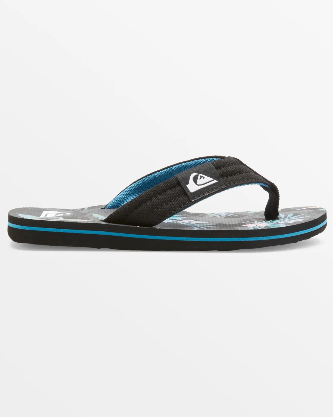 Quiksilver Sandals | Boys Gifts>Boys 8-16 Molokai Layback Sandals BLACK/GREEN/BLACK
