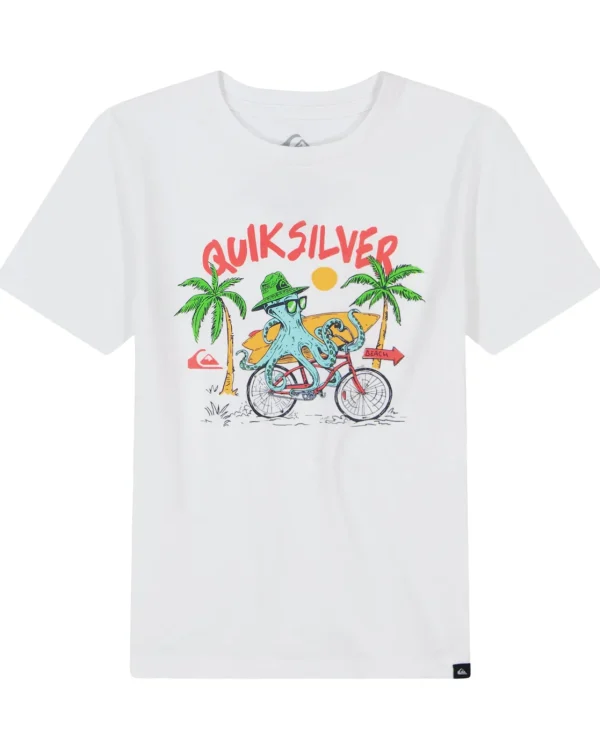 Quiksilver Tees>Boys 2-7 Octo Cruzer T-Shirt White