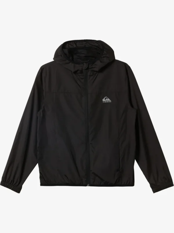 Quiksilver Jackets>Boys 8-16 Overcast Windbreaker - BLACK
