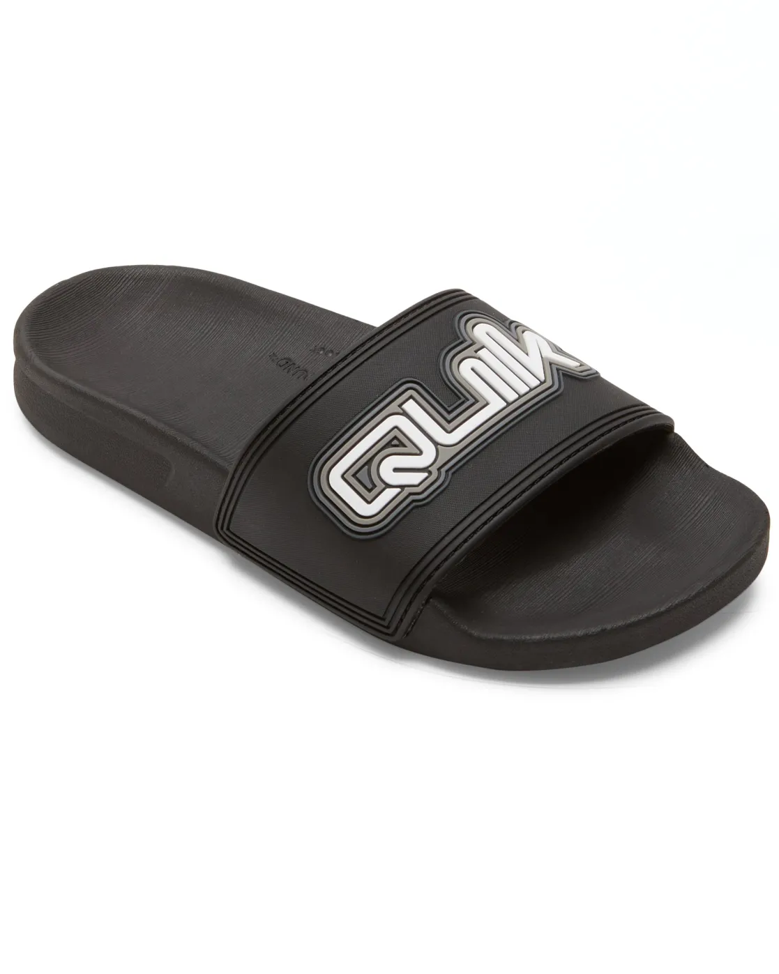 Quiksilver Sandals | Boys Gifts>Boys 8-16 Rivi Wordmark Slide II Sandals BLACK1