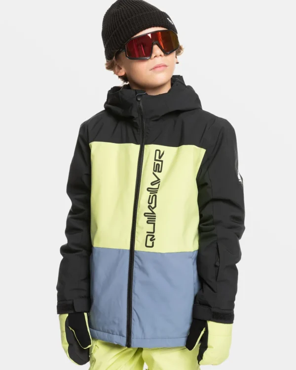 Quiksilver Snow Jackets>Boys 8-16 Side Hit Snow Jacket TRUEBLACK
