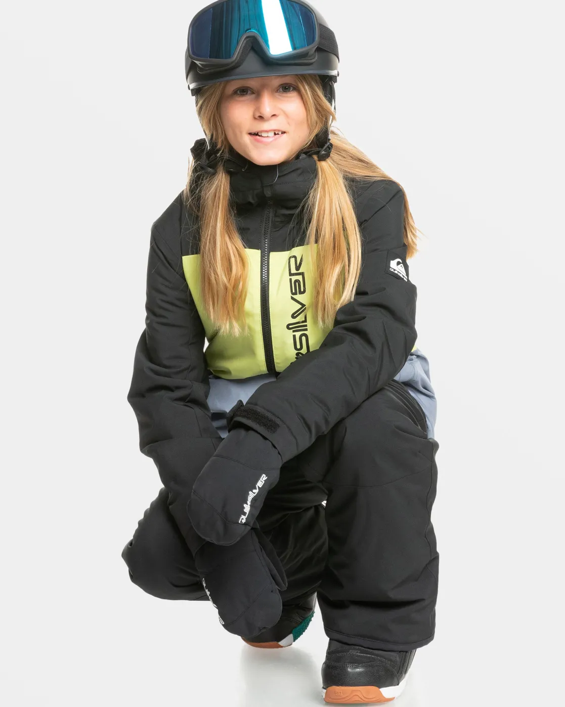 Quiksilver Snow Jackets>Boys 8-16 Side Hit Snow Jacket TRUEBLACK