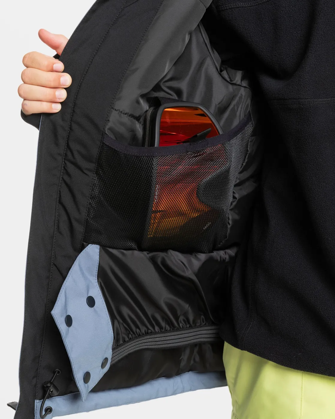 Quiksilver Snow Jackets>Boys 8-16 Side Hit Snow Jacket TRUEBLACK