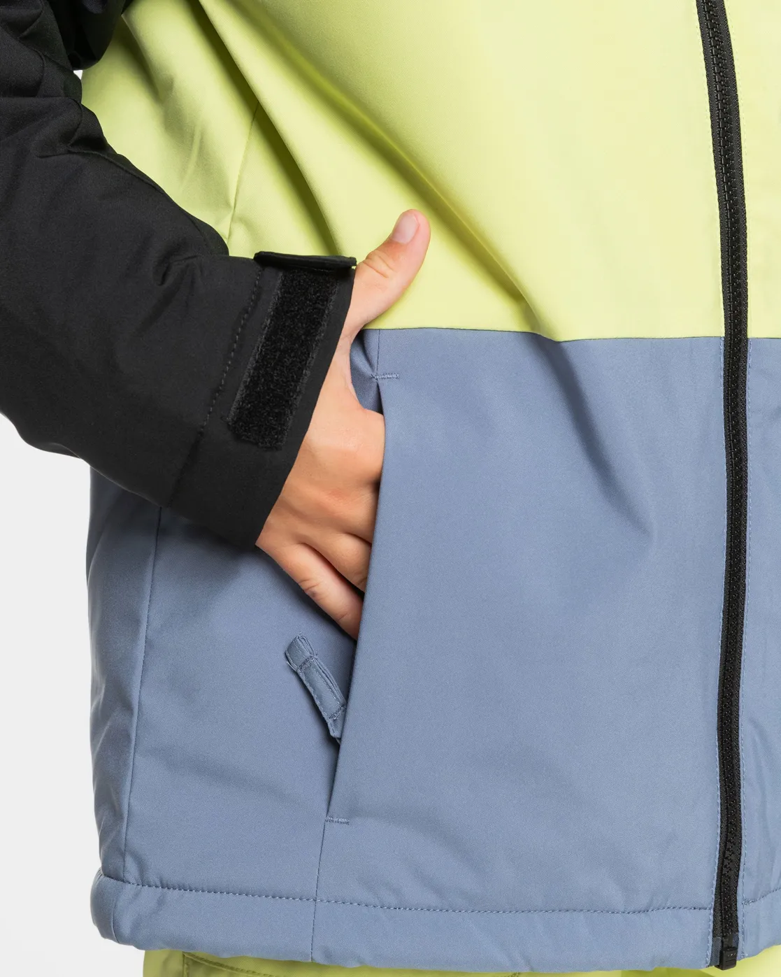 Quiksilver Snow Jackets>Boys 8-16 Side Hit Snow Jacket TRUEBLACK