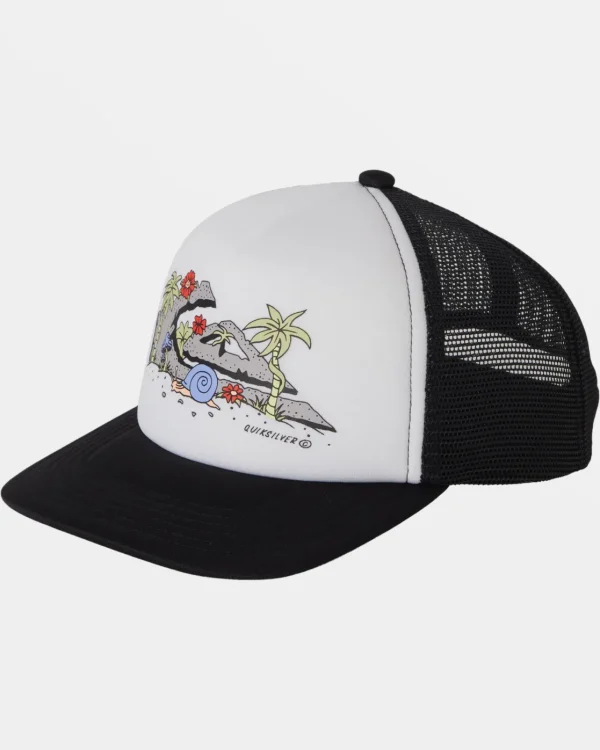 Quiksilver Hats & Beanies | Boys Gifts>Boys 2-7 Slab Bruiser Trucker Hat WHITE