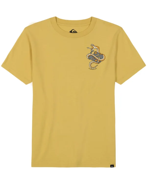 Quiksilver Tees>Boys 8-16 Snake Skin T-Shirt FallLeaf