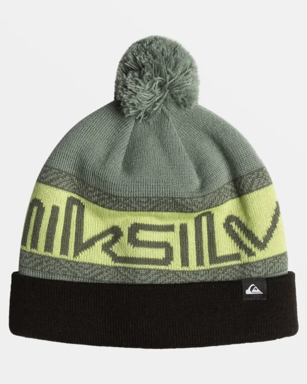 Quiksilver Accessories>Boys 8-16 Summit Cuff Beanie SEASPRAY