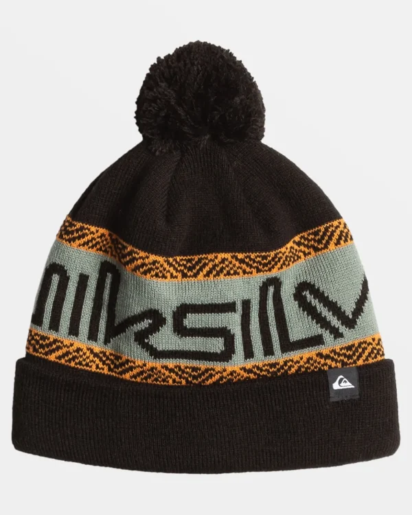 Quiksilver Accessories>Boys 8-16 Summit Cuff Beanie TRUEBLACK