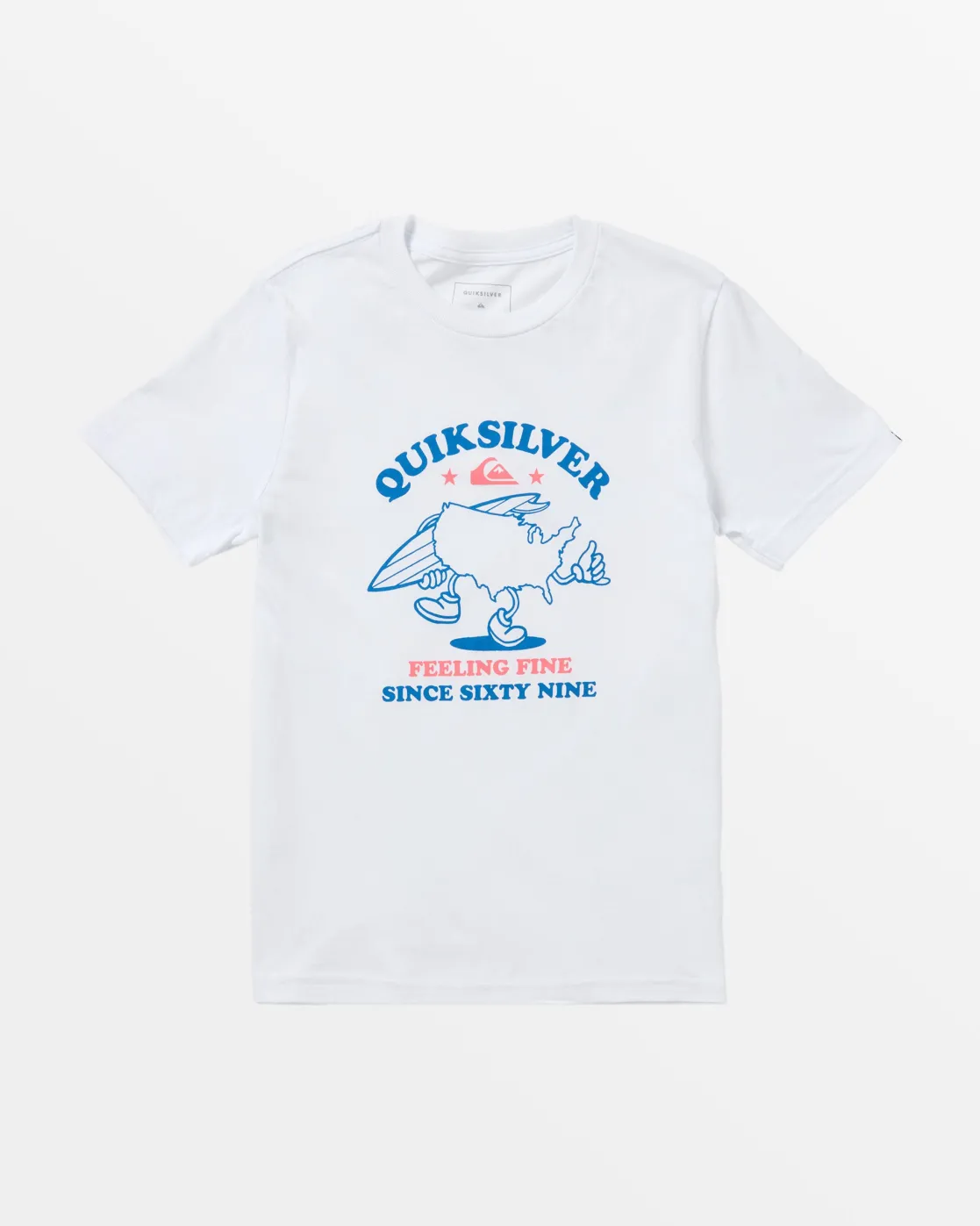 Quiksilver Tees>Boys 8-16 Surfing USA T-Shirt WHITE