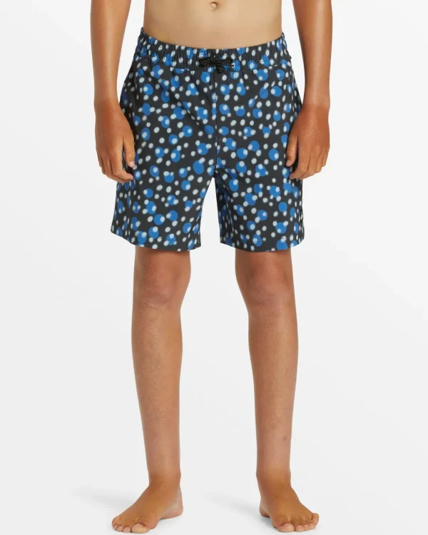Quiksilver Boardshorts>Boys 8-16 Surfsilk Mix 14" Swim Trunks - TARMAC