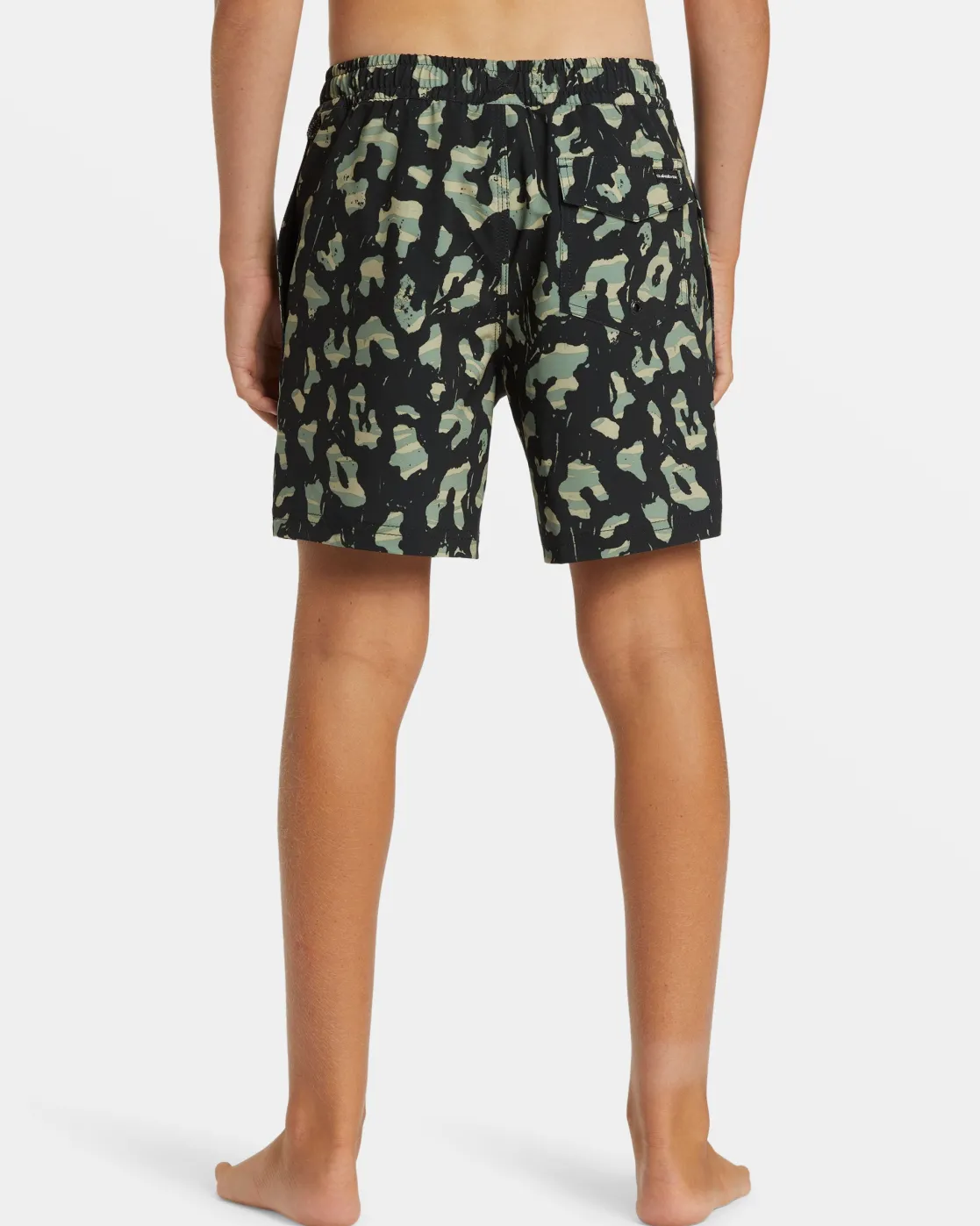 Quiksilver Boardshorts>Boys 8-16 Surfsilk Mix 14" Swim Trunks BLACK