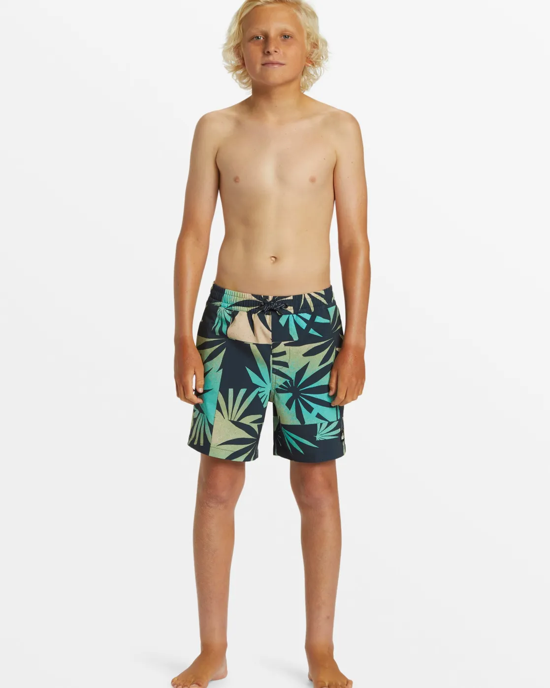 Quiksilver Boardshorts>Boys 8-16 Surfsilk Mix 14" Swim Trunks - DARKNAVY