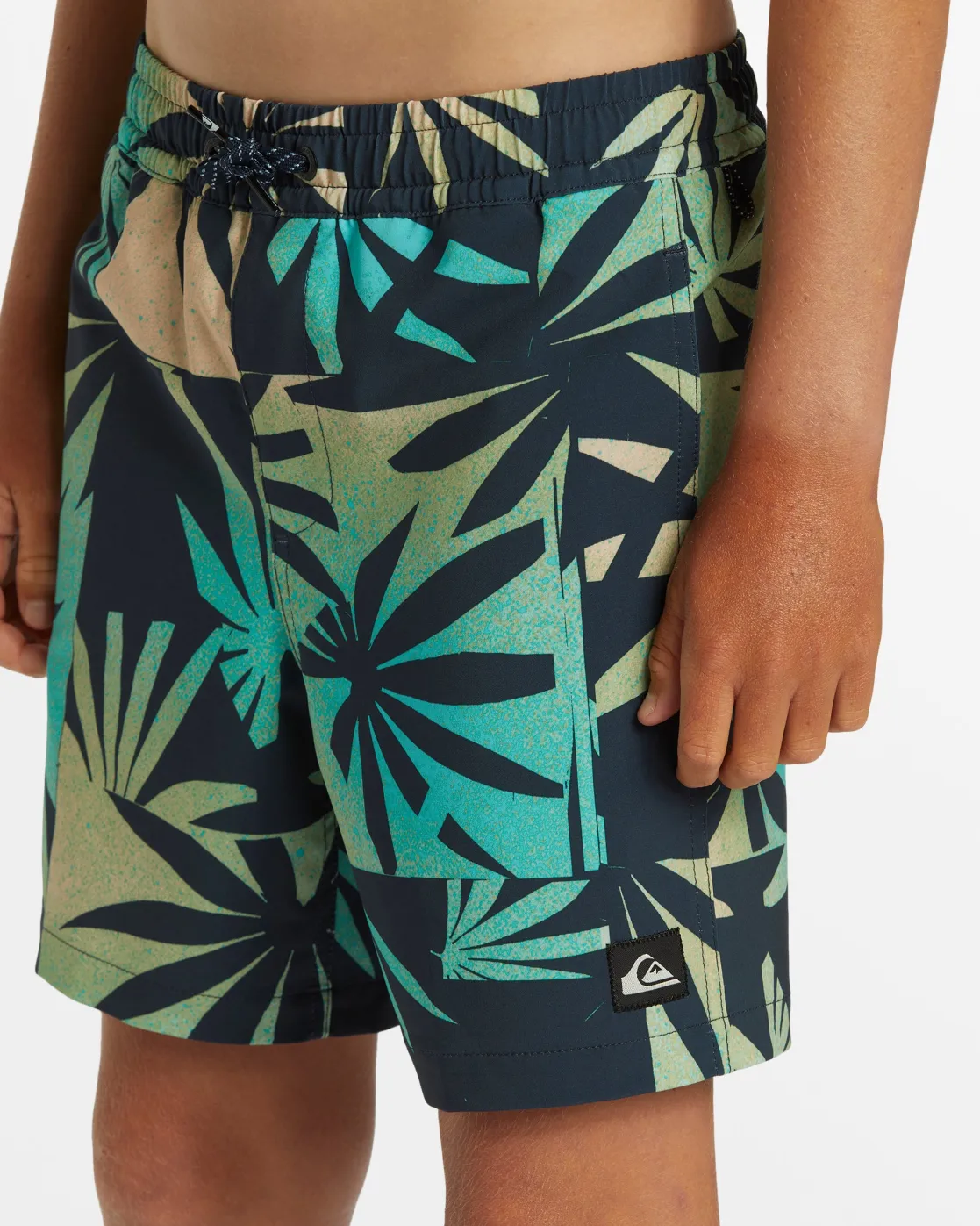 Quiksilver Boardshorts>Boys 8-16 Surfsilk Mix 14" Swim Trunks - DARKNAVY
