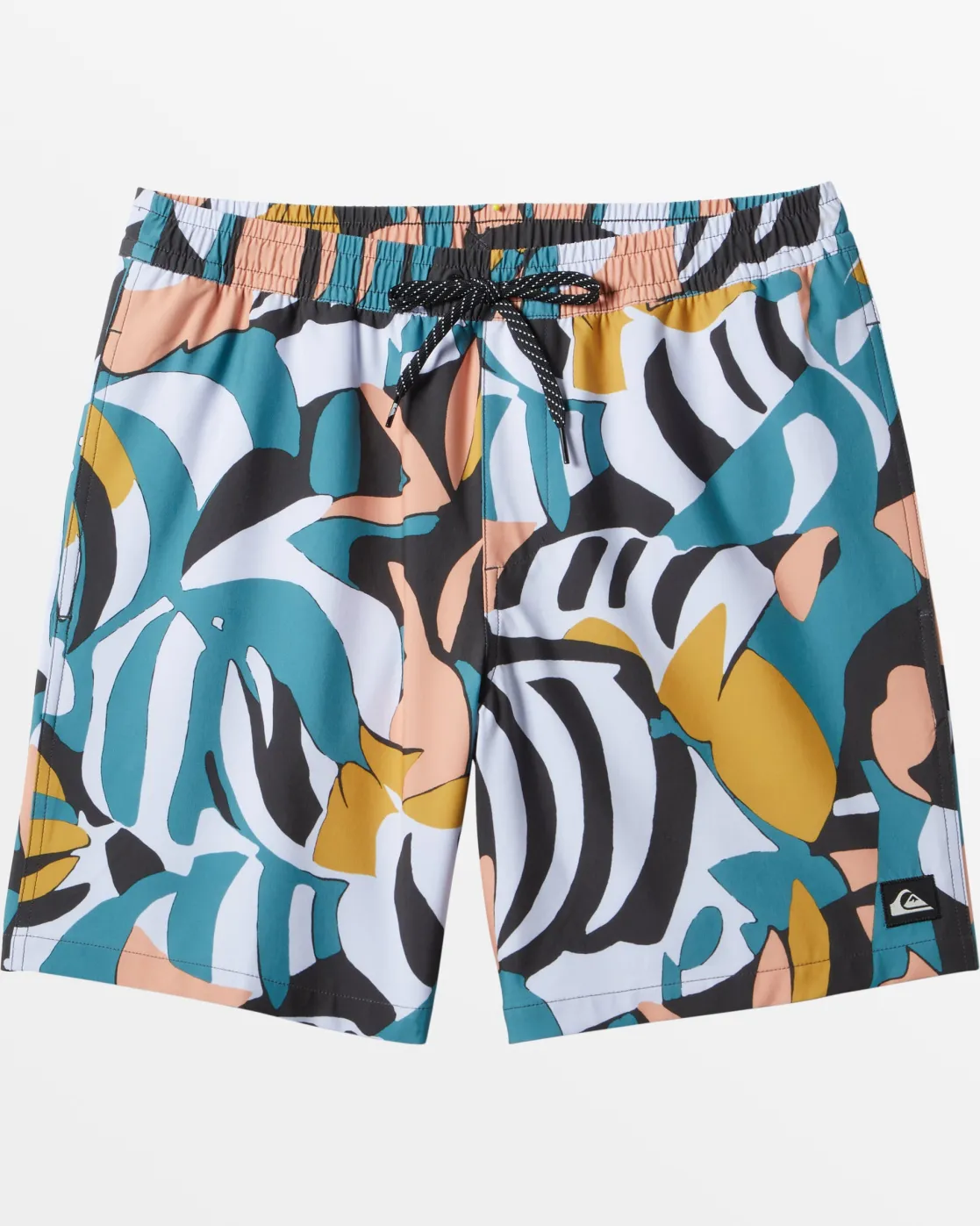 Quiksilver Boardshorts>Boys 8-16 Surfsilk Mix 14" Swim Trunks - DARKNAVY