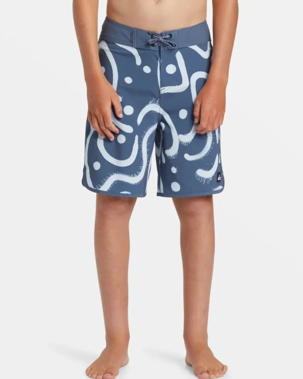 Quiksilver Boardshorts | Boys Gifts>Boys 8-16 Surfsilk Scallop 17" Boardshorts VINTAGEINDIGO