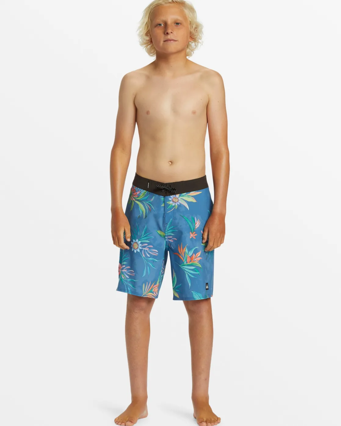 Quiksilver Boardshorts>Boys 8-16 Surfsilk Straight Leg 17" Boardshorts - STARSAPPHIRE