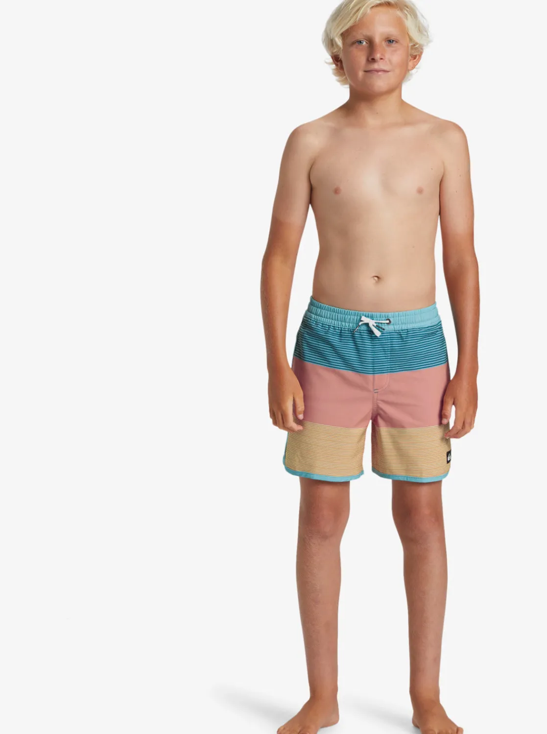 Quiksilver Boardshorts>Boys 8-16 Surfsilk Tijuana 14" Swim Trunks CANYONCLAY