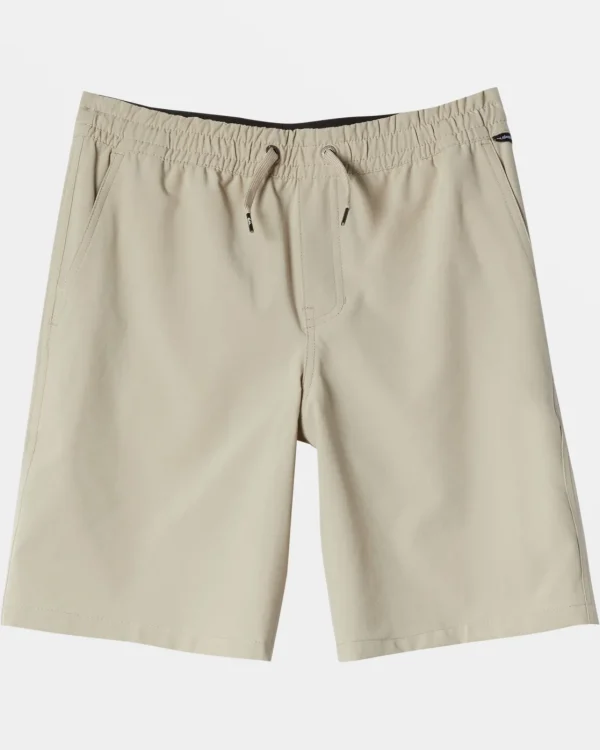 Quiksilver Shorts & Amphibians | Boys Gifts>Boys 8-16 Taxer Amphibian 17" Hybrid Shorts PLAZATAUPE