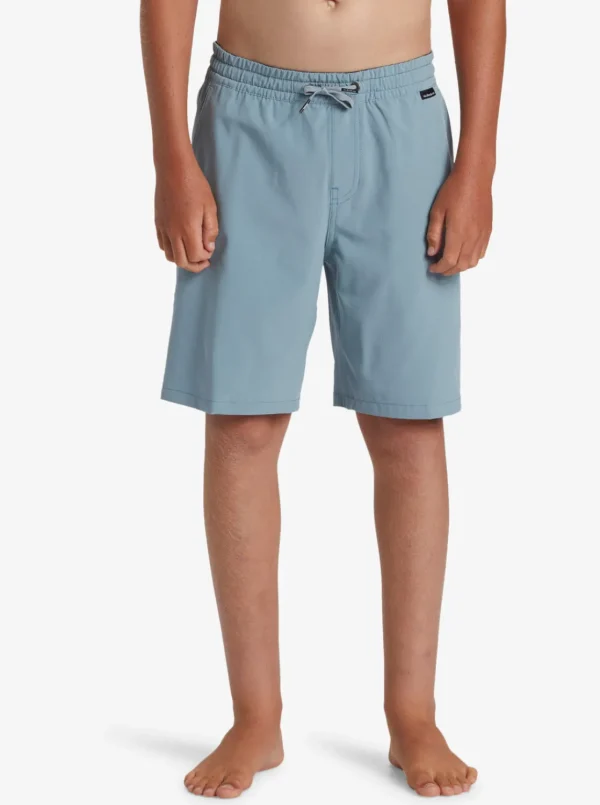 Quiksilver Shorts & Amphibians>Boys 8-16 Taxer Amphibian 17" Hybrid Shorts CADETGRAY