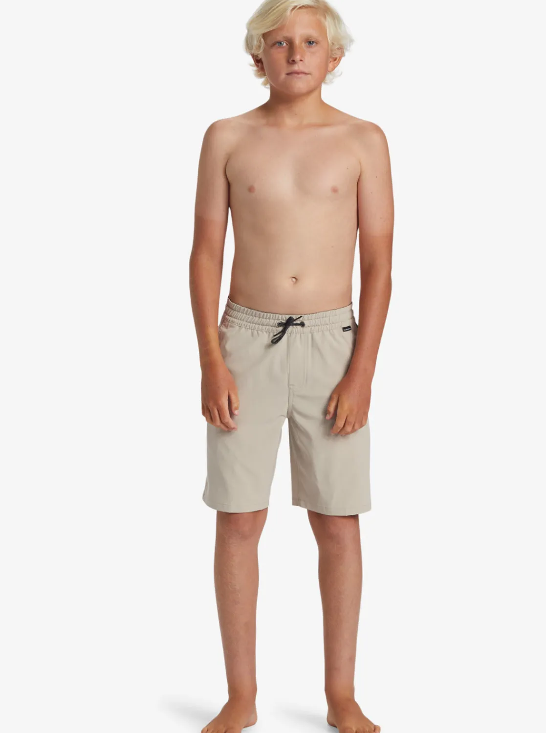 Quiksilver Shorts & Amphibians | Boys Gifts>Boys 8-16 Taxer Amphibian 17" Hybrid Shorts PLAZATAUPE