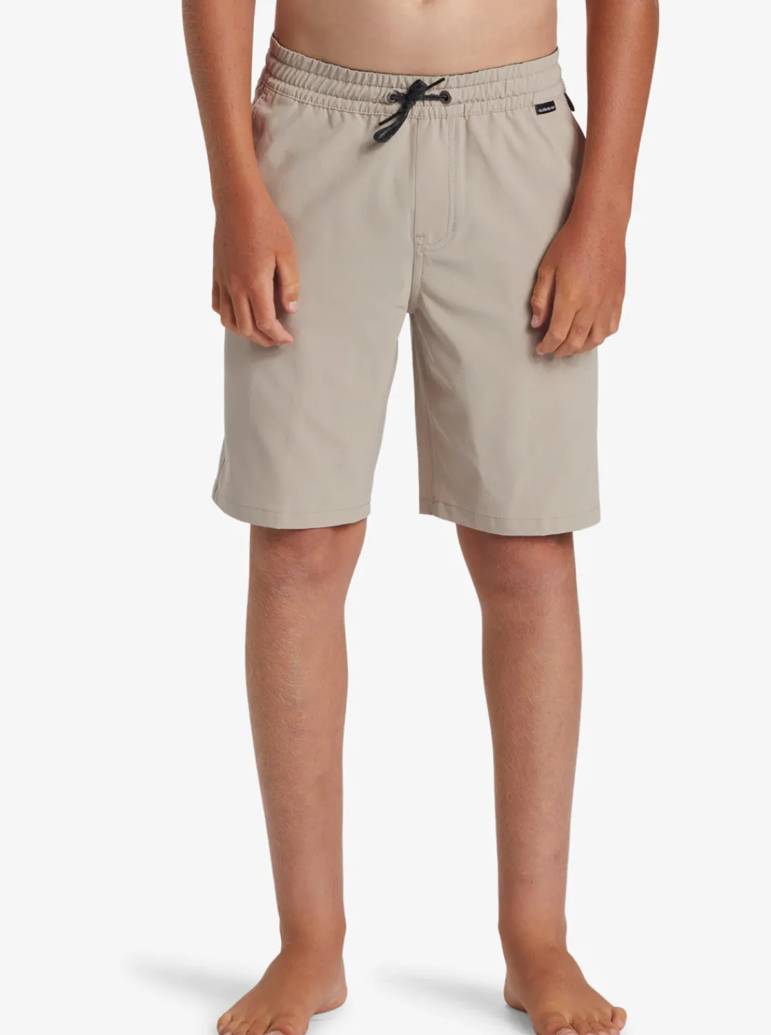 Quiksilver Shorts & Amphibians | Boys Gifts>Boys 8-16 Taxer Amphibian 17" Hybrid Shorts PLAZATAUPE