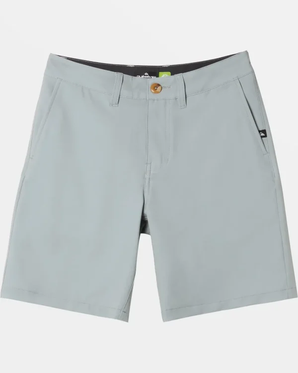 Quiksilver Shorts & Amphibians>Boys 8-16 Union Amphibian 17" Hybrid Shorts QUARRY