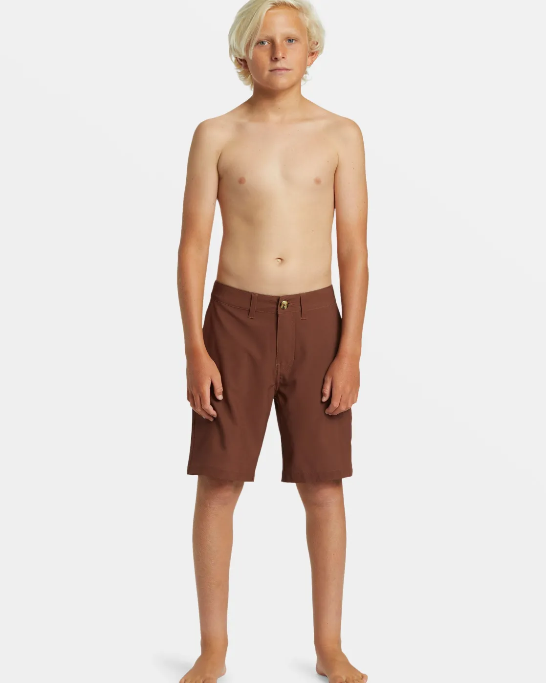 Quiksilver Shorts & Amphibians | Boys Gifts>Boys 8-16 Union Amphibian 17" Hybrid Shorts BROWNSTONE