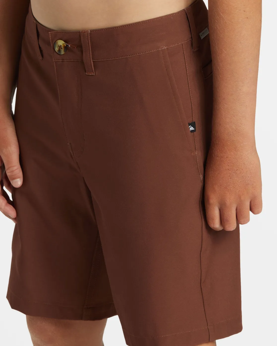 Quiksilver Shorts & Amphibians | Boys Gifts>Boys 8-16 Union Amphibian 17" Hybrid Shorts BROWNSTONE