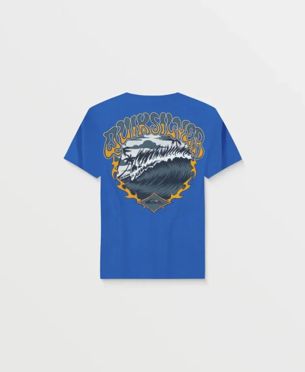 Quiksilver Tees>Boys 2-7 Wavy Shred T-Shirt NebulasBlue