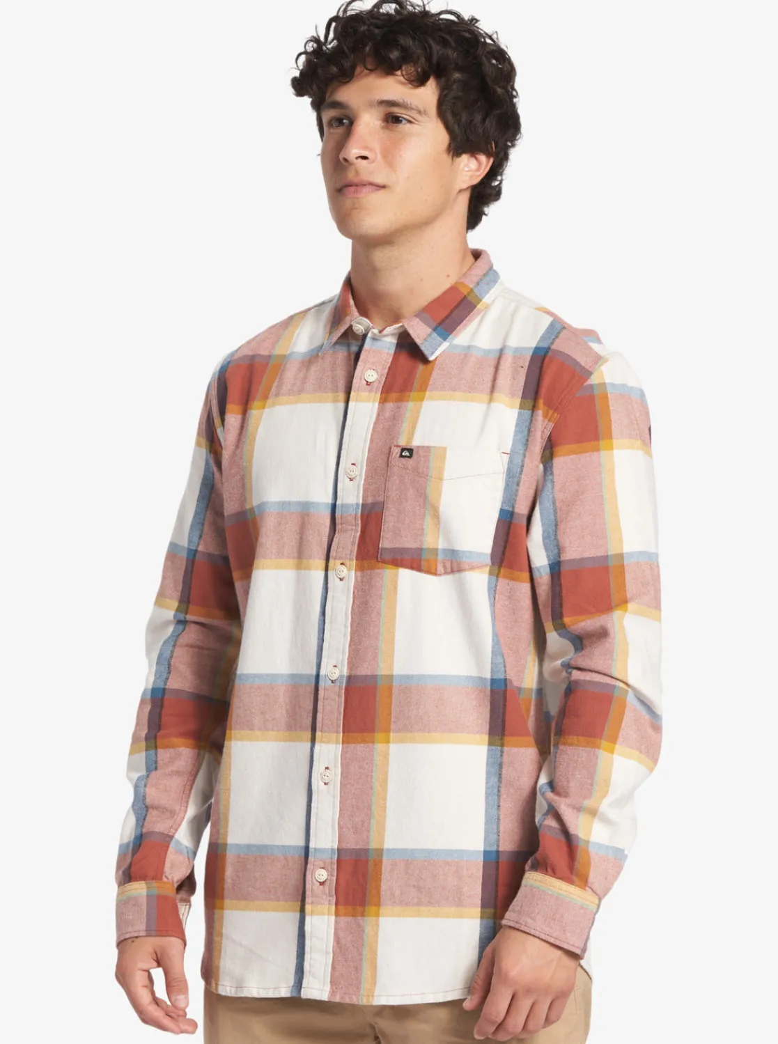 Quiksilver Shirts & Polos>Brooking Stingraylong Sleeve Top BIRCHBROOKSFLANNEL