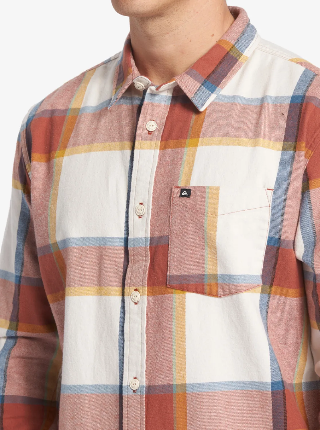 Quiksilver Shirts & Polos>Brooking Stingraylong Sleeve Top BIRCHBROOKSFLANNEL