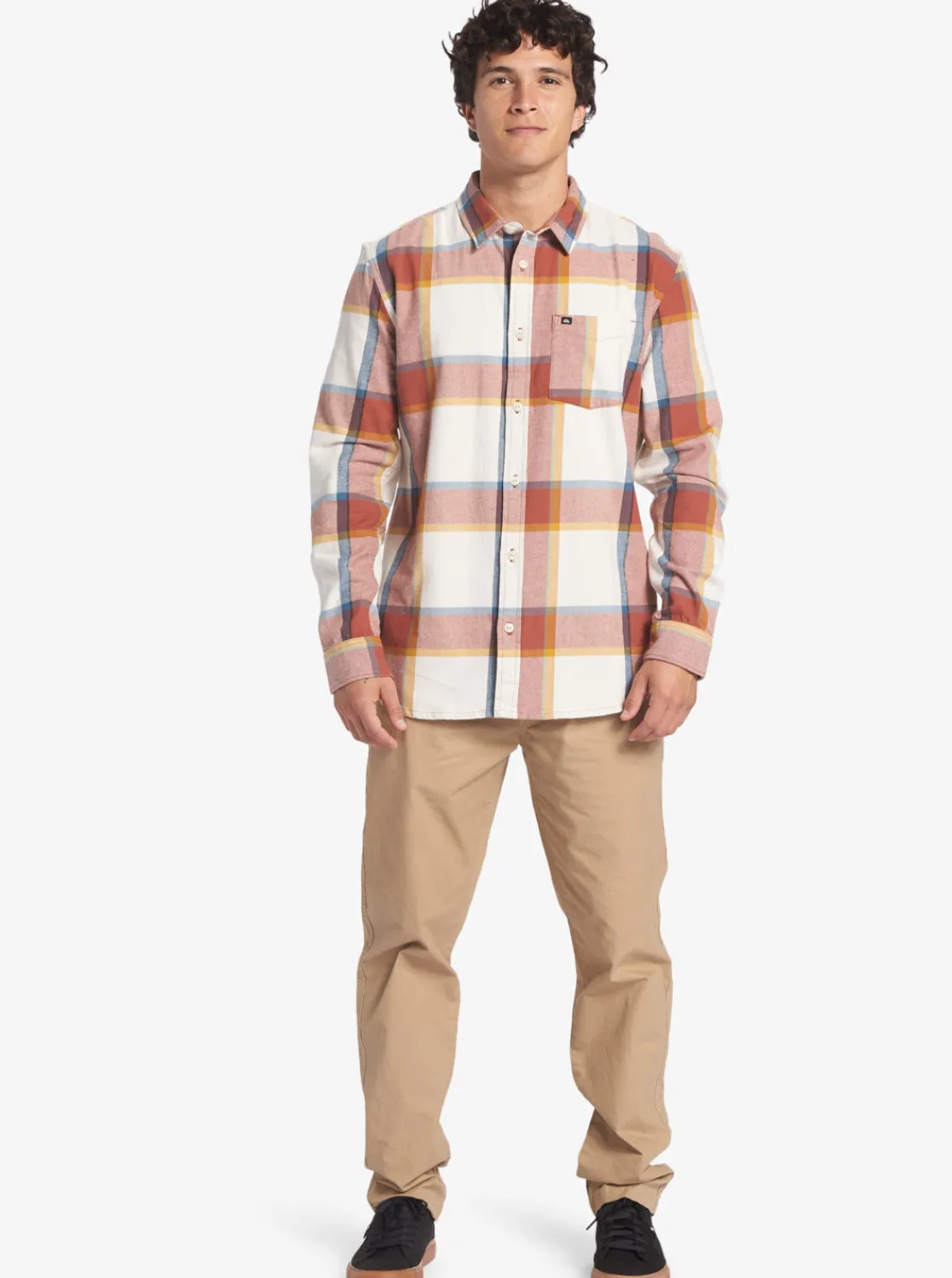 Quiksilver Shirts & Polos>Brooking Stingraylong Sleeve Top BIRCHBROOKSFLANNEL