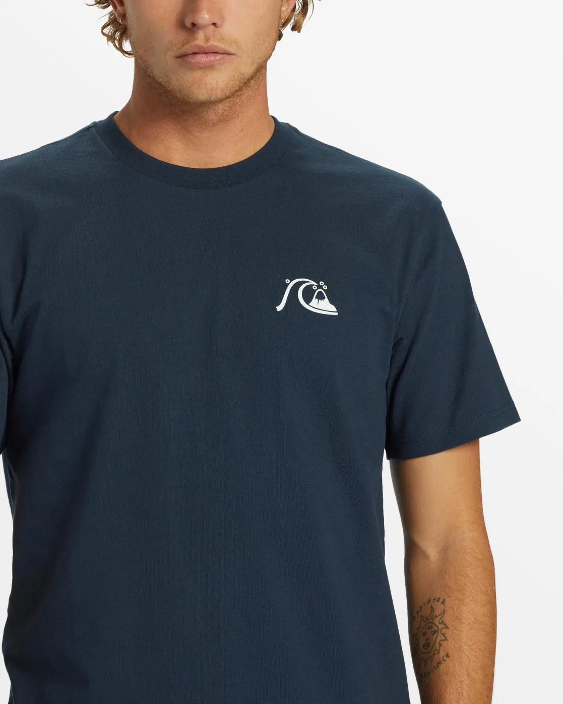 Quiksilver Tees>Bubble Logo DNA T-Shirt - DARKNAVY