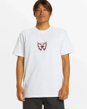 Quiksilver Tees>Butterflier Moe T-Shirt - WHITE