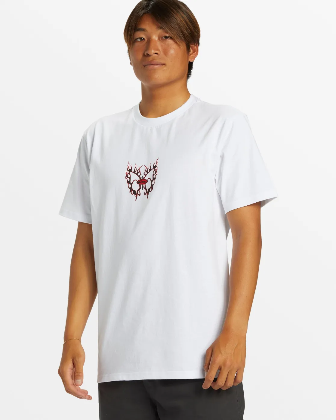 Quiksilver Tees>Butterflier Moe T-Shirt - WHITE