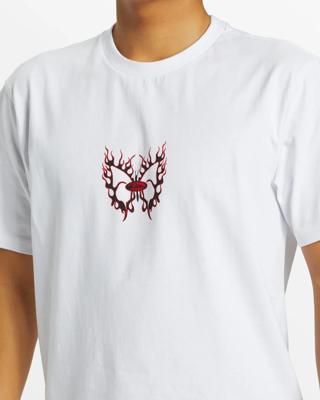 Quiksilver Tees>Butterflier Moe T-Shirt - WHITE