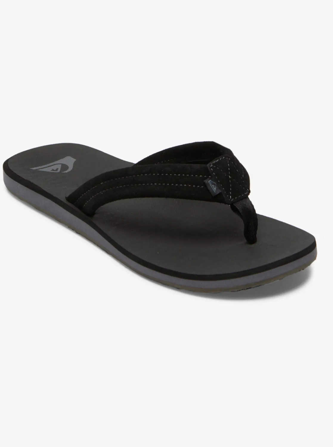 Quiksilver Sandals>Carver Suede Core Sandals BLACK1
