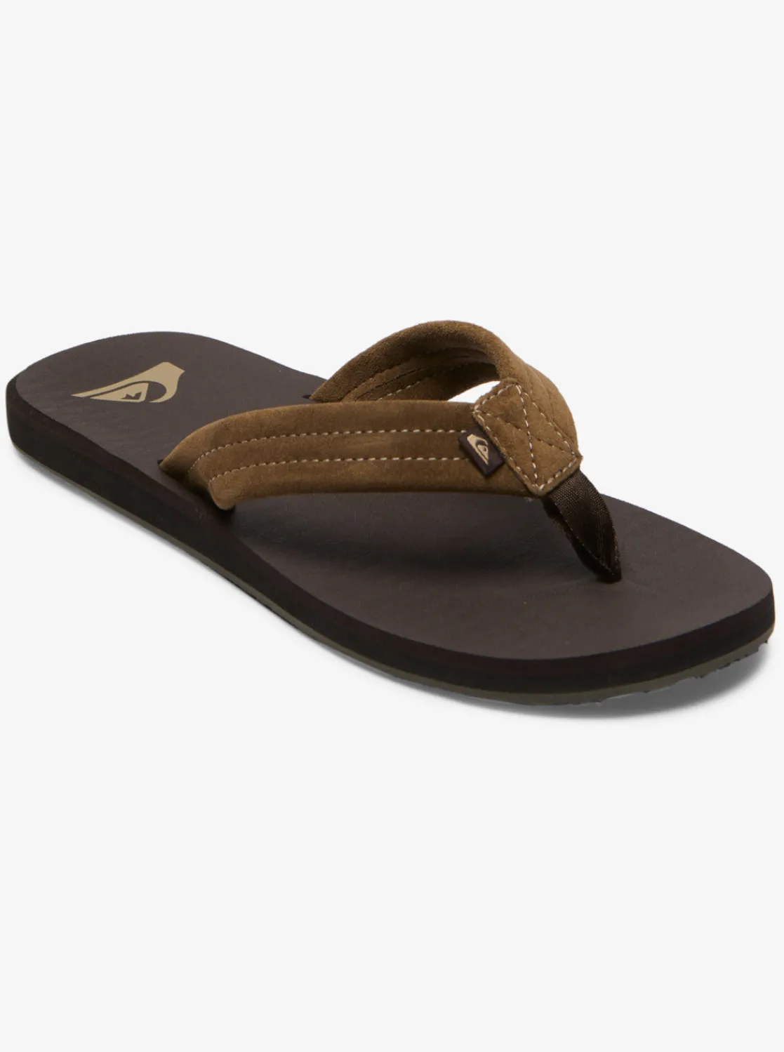 Quiksilver Sandals>Carver Suede Core Sandals BROWN1