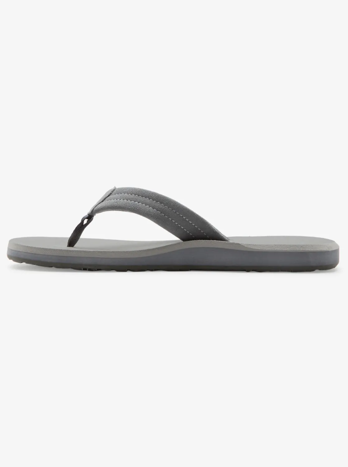 Quiksilver Sandals>Carver Suede Core Sandals GREY1