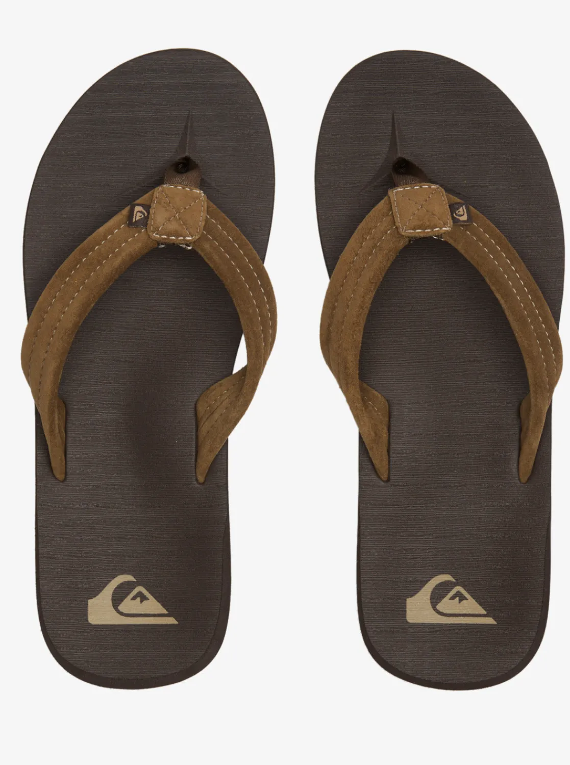 Quiksilver Sandals>Carver Suede Core Sandals BROWN1